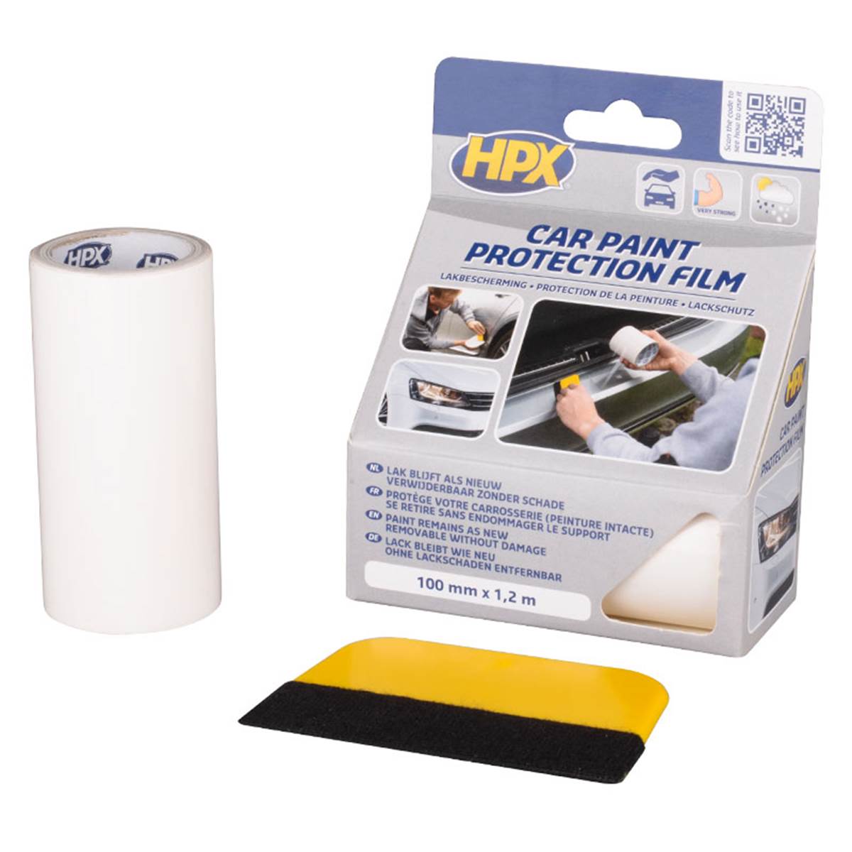 Film De Protection Peinture Transparent 100mm X 1,2m Hpx