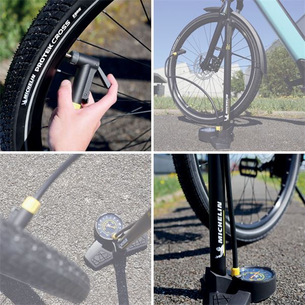 Pompe à Pied pour vélo Air Control MICHELIN
