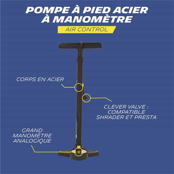 Pompe à Pied pour vélo Air Control MICHELIN