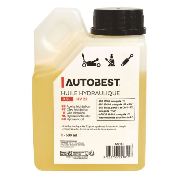 Huile hyrdaulique 500 ml Autobest