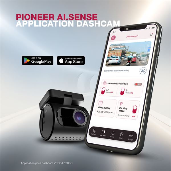Caméra Dashcam avant VREC-H120SC Pioneer
