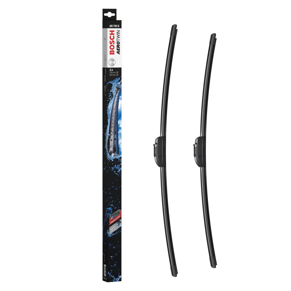 Balais d'essuie-glace (2 pièces) Avant Plat Bosch AeroTwin Ar703s