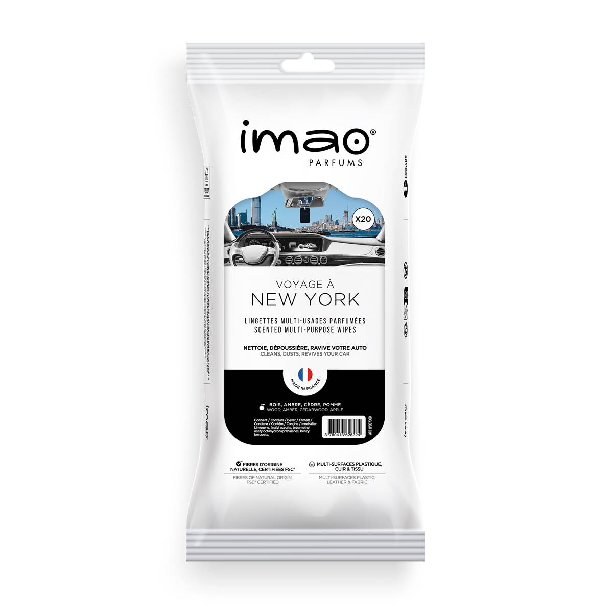 Lingettes Imao Mutli-usages Parfumées "voyage À New York"