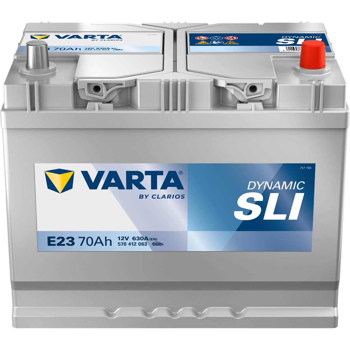 Batterie Voiture Varta Dynamic E23 - 70ah / 630a - 12v
