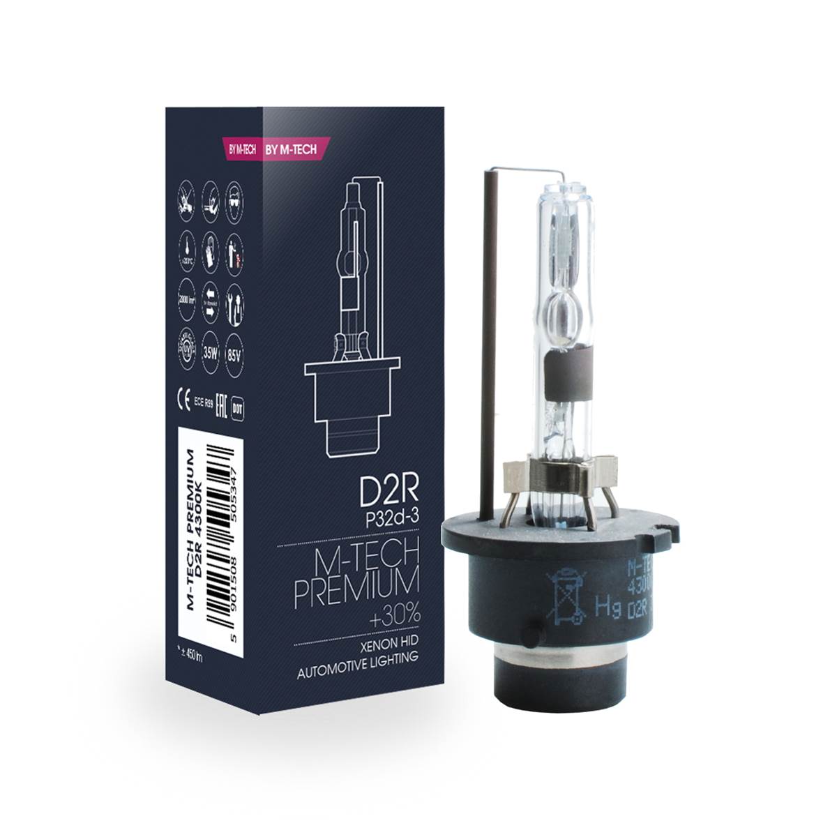 Ampoule D2r 4300k +30% Ce M-tech