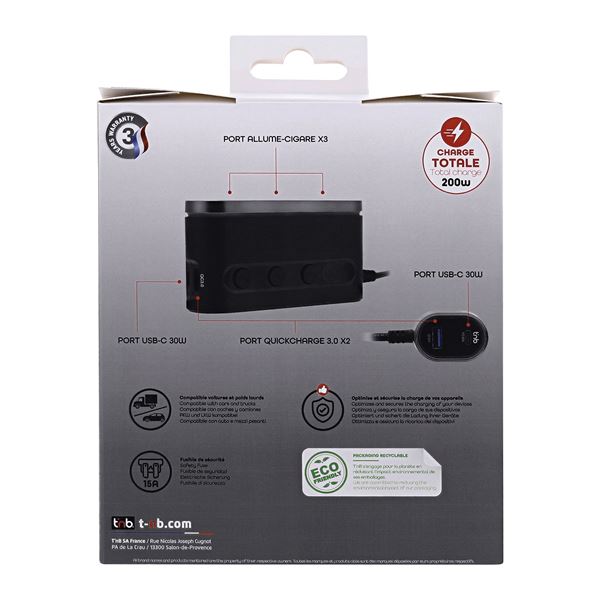 Station de charge premium 7 en 1 avec prises USB-C