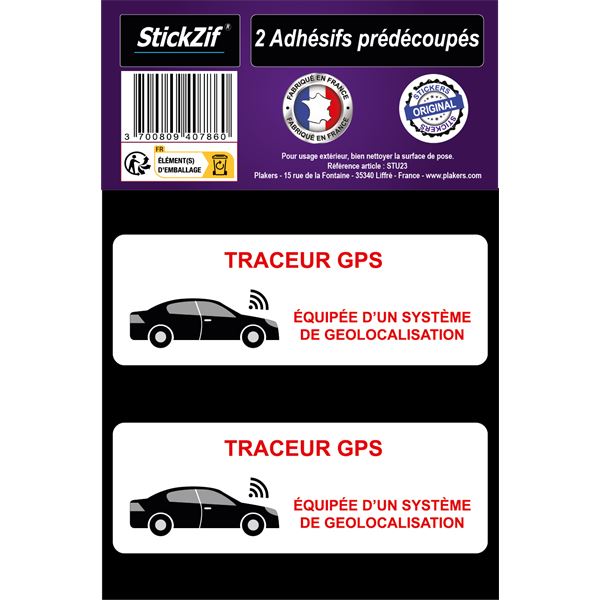 Autocollant traceur gps x2 StickZif