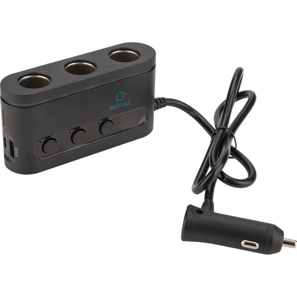 Triple Prise Allume-Cigare + USB-A et USB-C PD20W