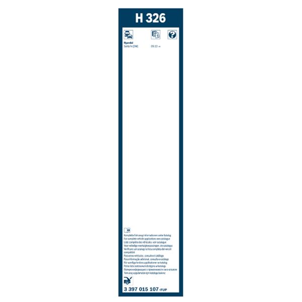 1 balai d'essuie-glace Bosch H326