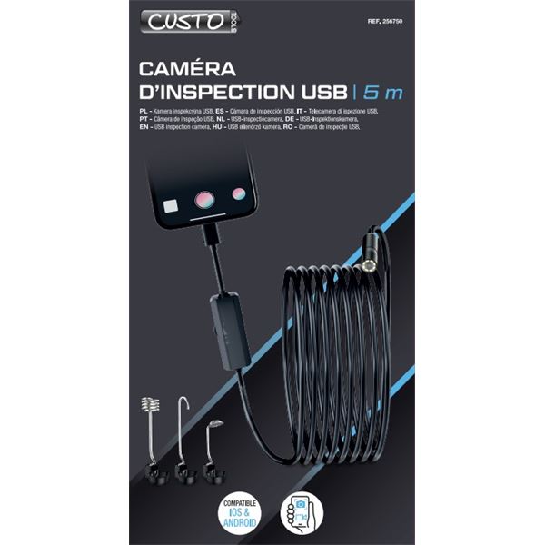 Caméra d'inspection USB 5M Custo Tools