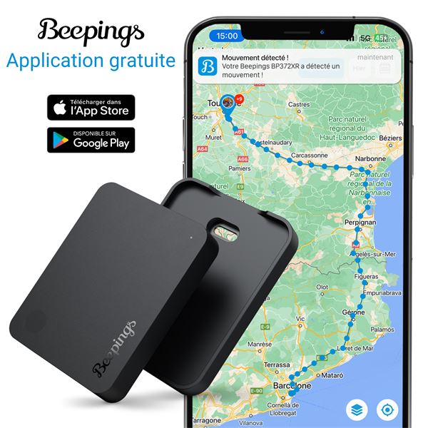 Traceur GPS ZEN L + Convertisseur pour installation permanente Beepings