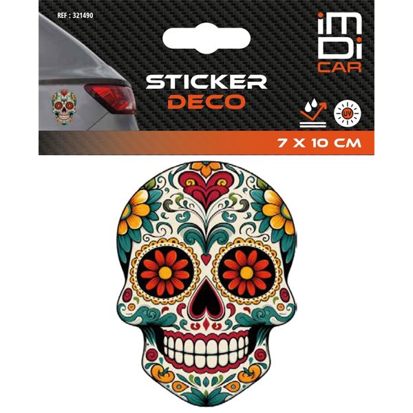 Sticker décoratif Dia de los muertos 7x10 cm