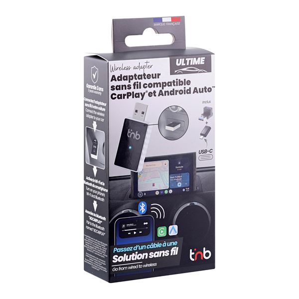 Adaptateur Carplay et Android Auto sans fil TNB