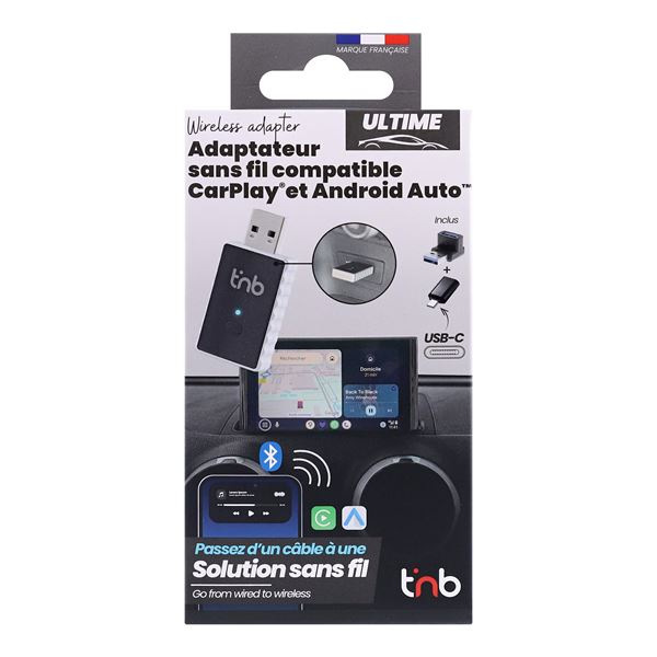 Adaptateur Carplay et Android Auto sans fil TNB