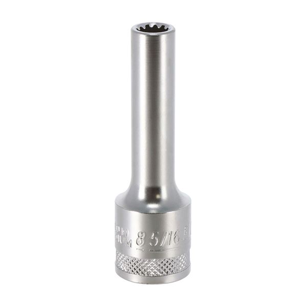 Douille longue multi-empreintes carré 1/2 8mm Autobest