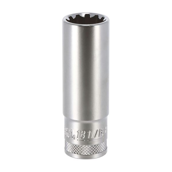 Douille longue multi-empreintes 18 mm, carré 1/2 Autobest