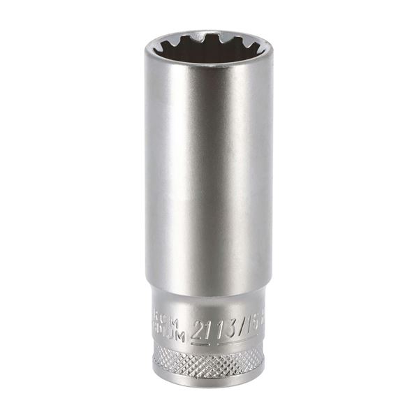 Douille longue multi-empreintes 21 mm, carré 1/2 Autobest