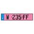 Jeu de 2 plaques d'immatriculation 520x110