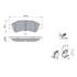 4 plaquettes de frein avant Bosch BP2687
