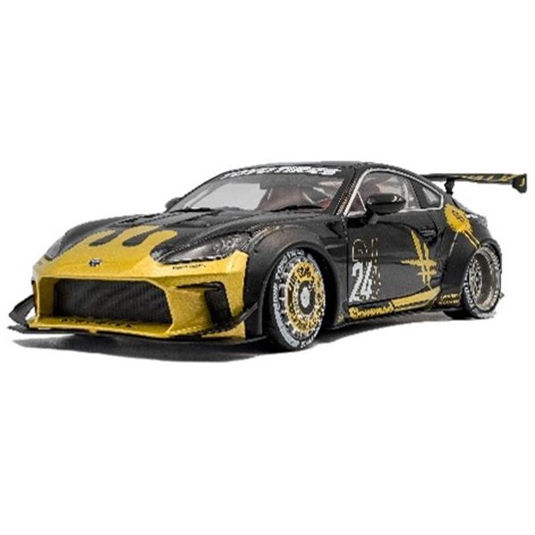 Voiture Miniature 1:18 - TOYOTA GR86 Liberty Walk Black & Gold 2024