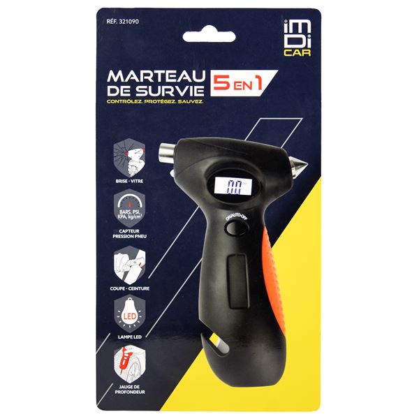 Marteau de survie 5 en 1 Imdicar