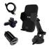 Pack support motorisé 3 en 1 avec chargeur allume-cigare et câble USB-C