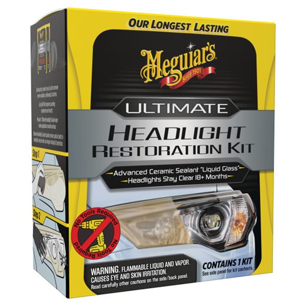Meguiar’s® Kit rénovation optiques céramique - Ultimate