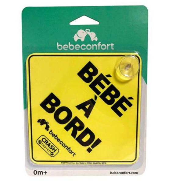 Bébé à bord jaune à ventouse Bebeconfort