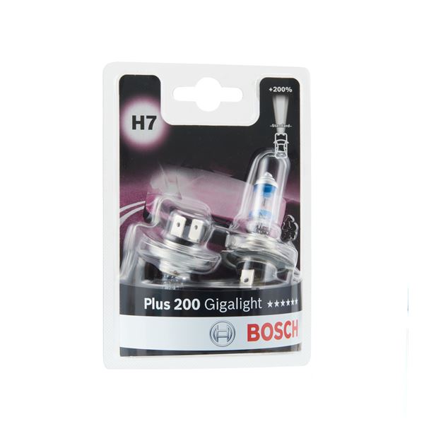 2 ampoules H7 Plus 200 Gigalight Bosch