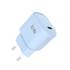 Pack de charge adaptateur + câble USB-C charge rapide PD 30W bleu