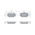 4 plaquettes de frein arrière Bosch BP2881 - 0986460183