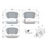 4 plaquettes de frein avant Bosch BP2688 - 0986494654