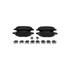 4 plaquettes de frein avant Bosch BP2696 - 0986494725