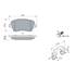4 plaquettes de frein avant Bosch BP936 - 0986494592