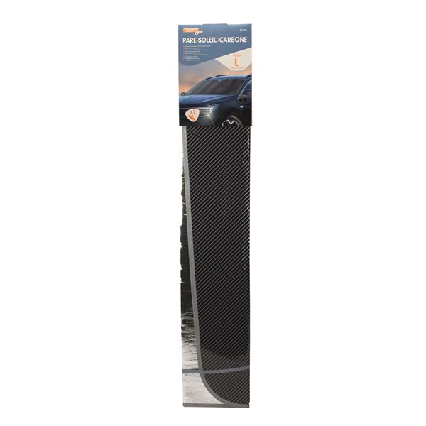 Pare-soleil rigide laser effet carbone