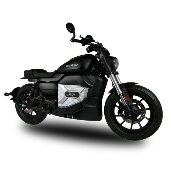 Moto Electrique 125 BW11 HERITAGE Noir EASY-WATTS