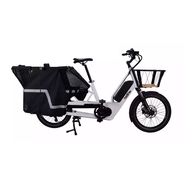 Vélo cargo électrique familial U-Cargo Family ADDBIKE