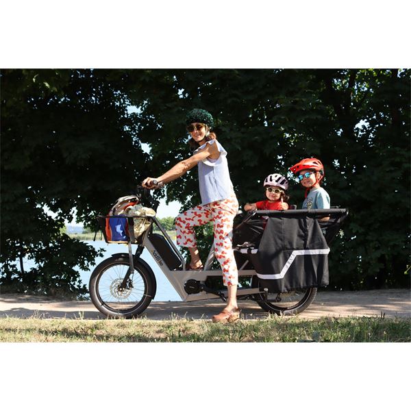 Vélo cargo électrique familial U-Cargo Family ADDBIKE