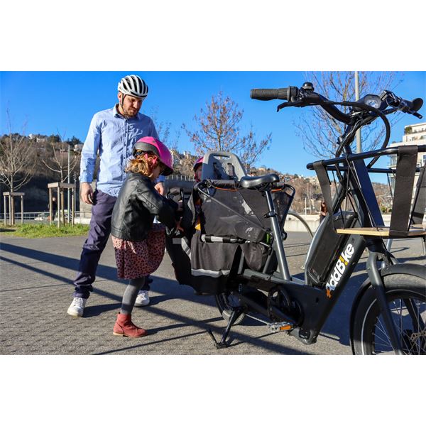 Vélo cargo électrique familial U-Cargo Family ADDBIKE