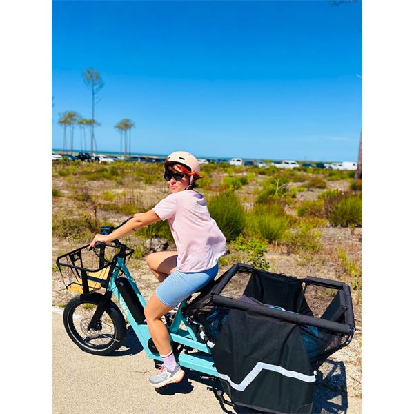 Vélo cargo électrique familial U-Cargo Family ADDBIKE