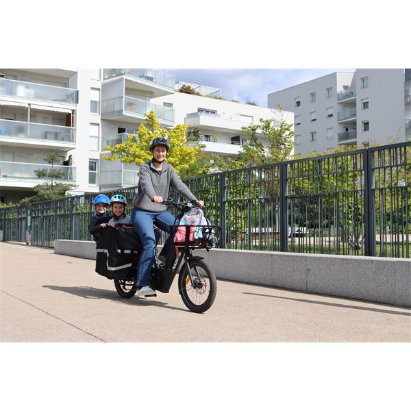 Vélo cargo électrique familial U-Cargo Family ADDBIKE