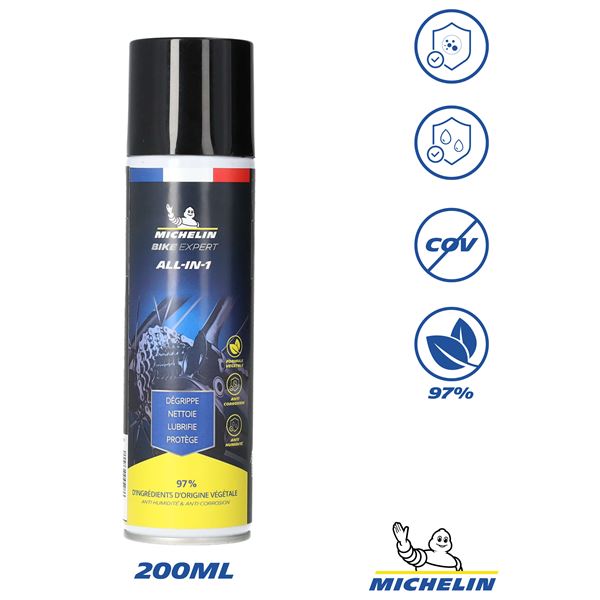 All-In-1 (Dégraissant Dégrippant Nettoyant et Lubrifiant) 200ml MICHELIN