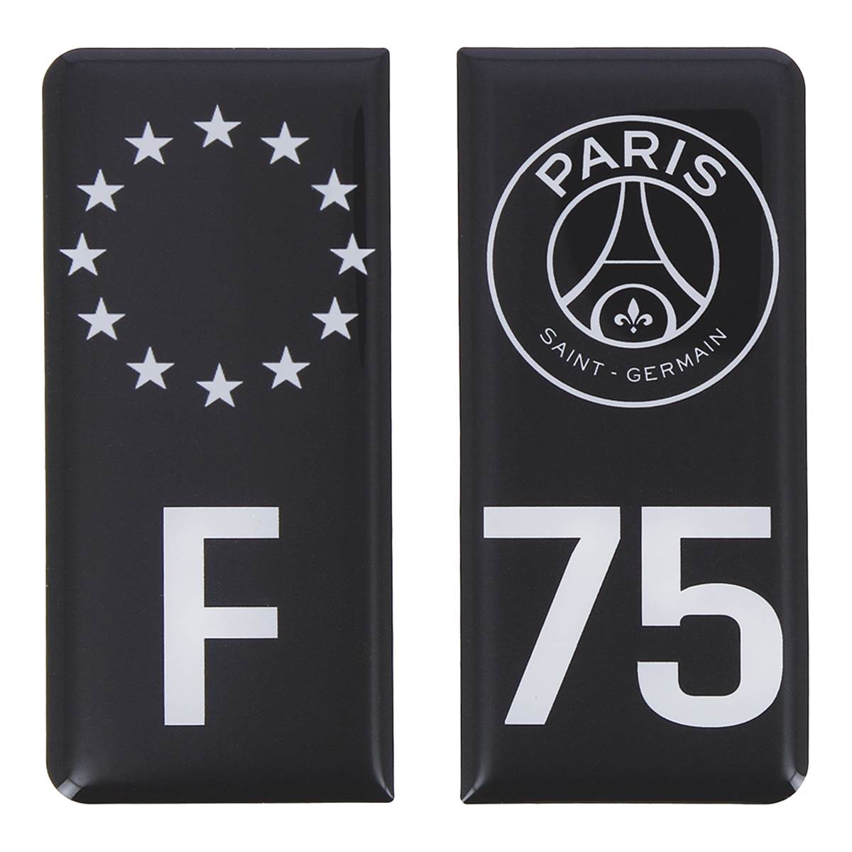 Stickers Auto Résine 3d Gauche/droite Noir Fr/psg/75