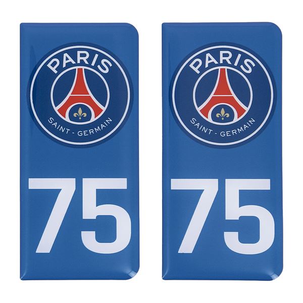 Stickers résine 3D droite bleu PSG/75