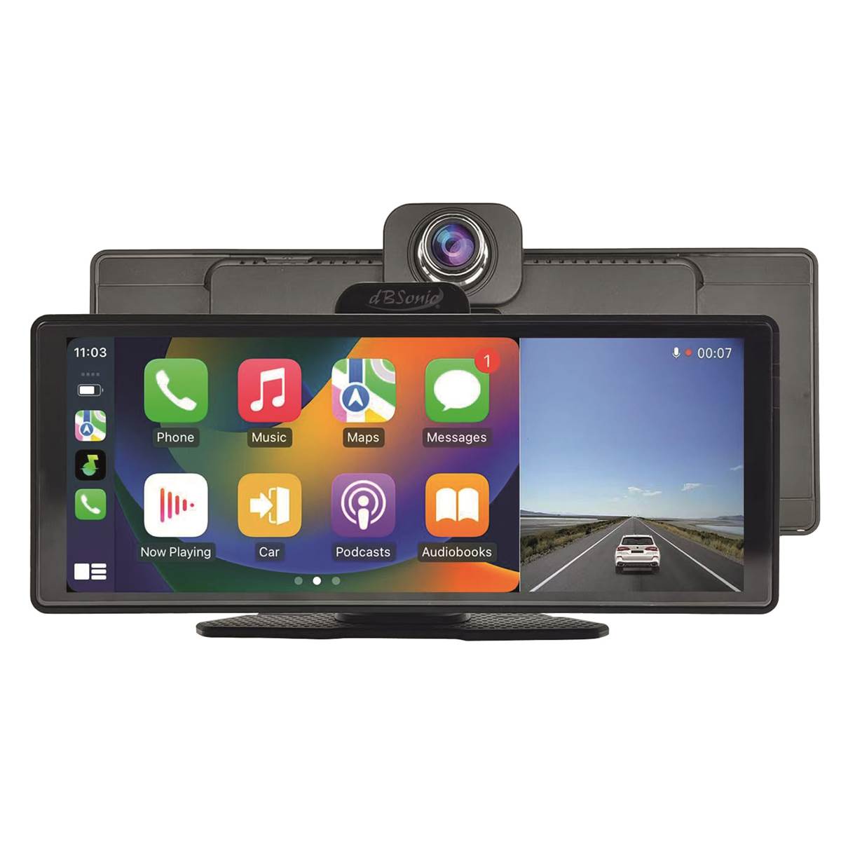 Ecran 10.26'' Panoramique Dashcam + Caméra Arrière Dbsonic