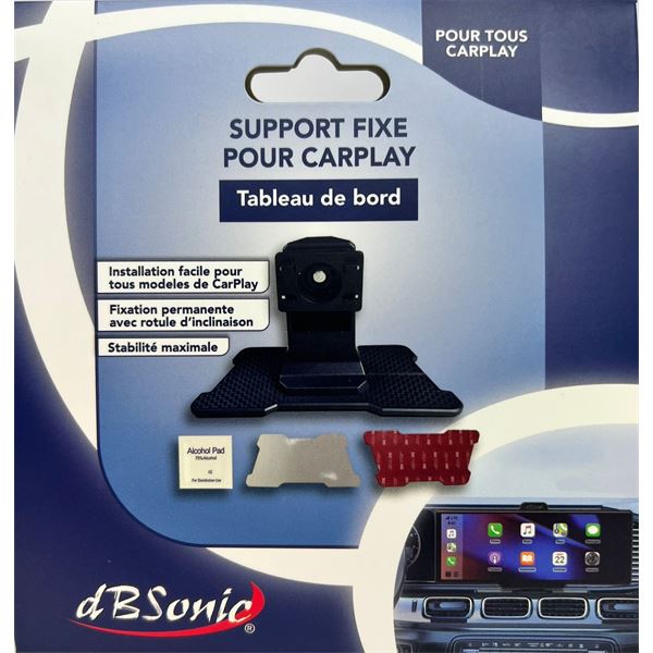 Support fixe tableau de bord Ecran Carplay et Android Auto DBSONIC