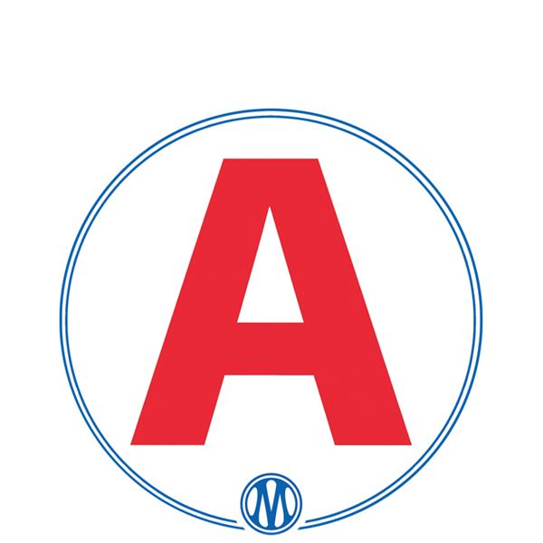 Disque A "jeune conducteur" logo OM