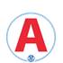 Disque A "jeune conducteur" logo OM