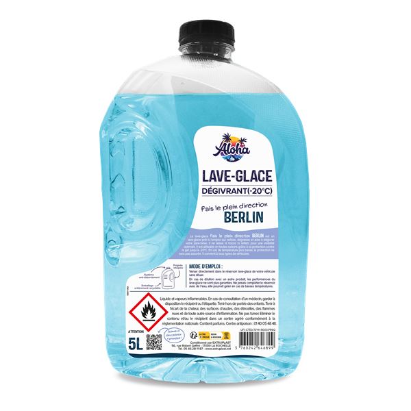 Lave-glace hiver dégivrant -20°C ALOHA 5L