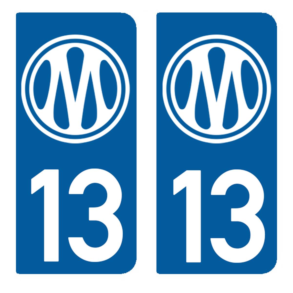 Stickers Résine 3d Droite Bleu Om/13